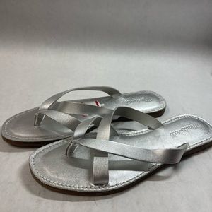Sandals, Madewell silver